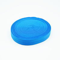 Lot de 3 rouleaux de sangle élastique pliante en satin couleurs assorties (Menthe, Gris, Bleu, Rose) pour lingerie et vêtements