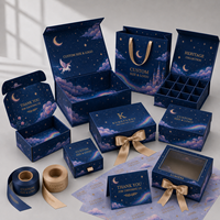 Boîte cadeau magnétique rigide pliable personnalisée avec impression dorée pour bijoux, bougies et présentation en boutique