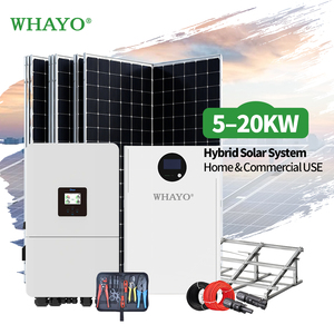 Système d'énergie solaire hybride résidentiel à haute efficacité Whayo avec batterie LiFePO4 pour réduire les factures mensuelles d'électricité - Product Image 1