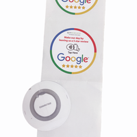 Pegatina impermeable para ventana de revisión de Google Tap, pegatina NFC de Google