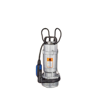 Vente chaude QDX 1.5kw 2hp Machine de pompe à eau électrique Submersible faible centrifuge 2-4 "pouces sortie Agriculture roue en aluminium