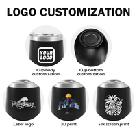Mug à café isotherme portable en acier inoxydable à double paroi, 12 oz, avec revêtement poudré, forme personnalisée, écologique, avec couvercle et logo sur mesure