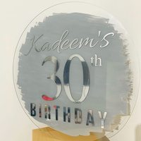 Feuille acrylique transparente ronde, disque acrylique rond de 12 pouces, épaisseur de 1/8 pouce, plexiglas acrylique transparent pour projets de bricolage