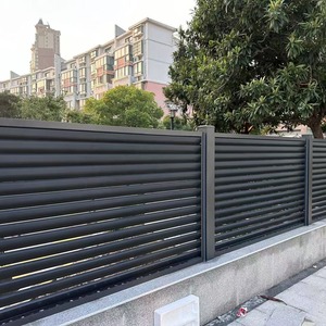 Panneaux de clôture en <span class=keywords><strong>aluminium</strong></span> à lattes horizontales, type <span class=keywords><strong>palissade</strong></span>, pour bétail, chevaux, moutons, chèvres, sans creuser, pour cour, à <span class=keywords><strong>prix</strong></span> abordables, pour fermes - Product Image 6