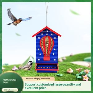 Mangeoire à oiseaux automatique intelligente en métal et plastique, anti-écureuil, pour cour et jardin, nouvelle génération transfrontalière - Product Image 3