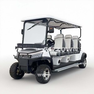 Gran oferta, potente coche de Golf eléctrico todoterreno de 6 asientos, Buggy utilitario con neumáticos resistentes para atracciones turísticas - Product Image 1