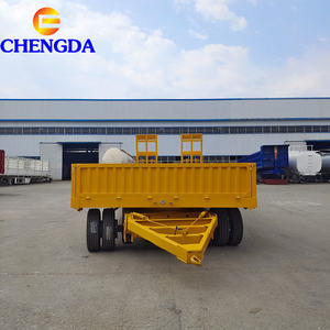 Remolque <span class=keywords><strong>de</strong></span> plataforma giratoria nuevo <span class=keywords><strong>de</strong></span> 20 pies, 28 toneladas, 2 ejes, remolque <span class=keywords><strong>de</strong></span> <span class=keywords><strong>segunda</strong></span> <span class=keywords><strong>mano</strong></span> con pared lateral completa - Product Image 2