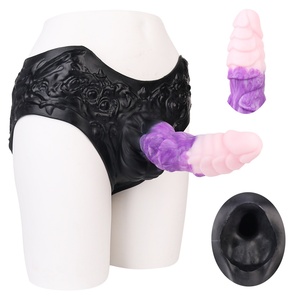 SHAZ3217 Funda de silicona de dragón de fantasía hueca con forma de animal para agrandador de pene y extensor de circunferencia, para travestis, juegos de fetiche en pareja - Product Image 1