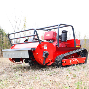 Tondeuse robot compacte certifiée CE, intelligente, télécommandée, sur chenilles, avec bac de ramassage, 1200W, machine de coupe de jardin JK-500, robuste et polyvalente - Product Image 6