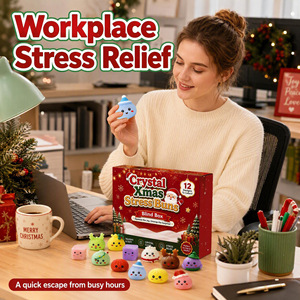 Wholesale Christmas <b>Advent</b> <b>Calendar</b> Squishy Dumpling Mystery Blind <b>Box</b> Fidget Toy for Holiday Party Favor - Product Image 5