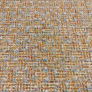 La tela de Tweed de poliéster con patrón de diamantes de hilo dorado de <span class=keywords><strong>siete</strong></span> colores se utiliza para hacer diademas y bolsos de ropa - Product Image 3