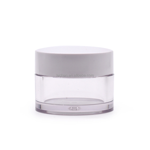 Barattolo di crema di <span class=keywords><strong>plastica</strong></span> <span class=keywords><strong>trasparente</strong></span> per PETG da 30g 100g da 150g 200g con coperchio bianco con logo vuoto vuoto - Product Image 5