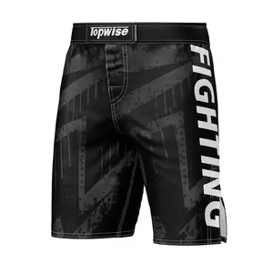 Microfiber Fabric Customized Mma Grappling Shorts Mens Fighting Ufc Bjj Shorts Sublimation Split Mma Shorts
