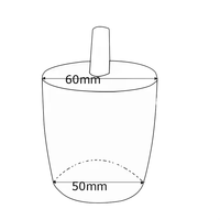 Pieds de canapé modernes en plastique noir pour mobilier de salon, hauteur 1,18 po, utilisation extérieure