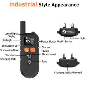 Dog Training Collar IPX7 Waterproof USB Dog Vibratiob Static Shock Collar Waterproof Training <b>Running</b> Collar - Product Image 2