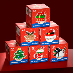 Blocs de construction de Noël, mini puzzle DIY pour enfants de 5 à 14 ans, origine Yiwu, 100-200 pièces, jouet unisexe, cadeau - Product Image 2