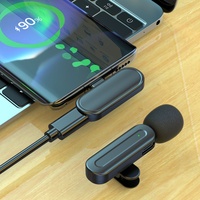 Microphone Lavalier Sans Fil MP39 3-en-1 avec Réduction de Bruit 2.4G pour Diffusion, Interviews, Compatible Téléphones, Appareils Photo, Haut-parleurs, Tablettes et PC