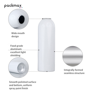 OEM Custom 59mm Round Shoulder Aluminum Aerosol Can for <b>AC</b> Cleaner - <b>Portable</b> Multi-Purpose Metal Spray Bottle - Product Image 3