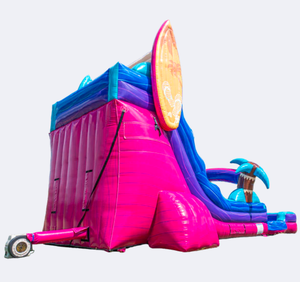 สไลเดอร์น้ำเป่าลมแบบสองเลนสำหรับเล่นกลางแจ้งในฤดูร้อน ดีไซน์ใหม่ เหมาะสำหรับงานปาร์ตี้ - Product Image 2