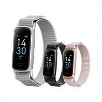 Bracelet intelligent GTL1, moniteur de fréquence cardiaque, podomètre, étanche, montre de santé du sommeil, batterie 15-21 jours, écran TFT