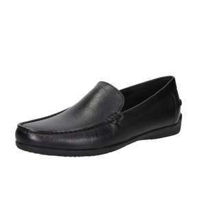 Mocassins pour homme Geox U55Q3A 00047 en cuir noir, talon de 1,5 cm, tailles 40 41 42 43 44 45 - Product Image 4