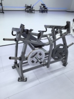 Banc de musculation horizontal isolaire à charge par plaques en acier Rosen Fitness pour usage commercial en salle de sport, poids maximal de l'utilisateur 200 kg