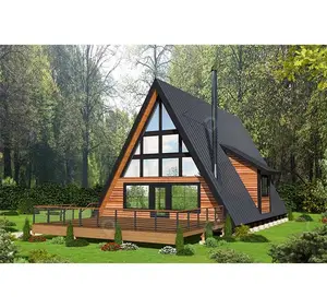 Australian Style A Frame Wooden Structure Triangle Modular Prefab Houses