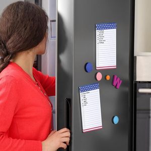 4 packs de bloc-notes pour réfrigérateur, grand bloc-notes pour réfrigérateur, bloc-notes magnétiques entièrement magnétiques - Product Image 4