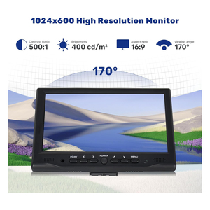 Mini Monitor HD VGA AV de 7 Pulgadas, Pequeño, 1024x600, TFT, Mini Monitor LCD TFT de 7 Pulgadas - Product Image 3