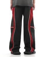 Pantalon de survêtement décontracté taille mi-haute pour homme, coupe droite ample, avec cordon de serrage, en nylon – Grande Vente