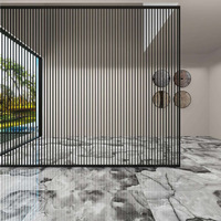 Carreaux de porcelaine vitrifiée émaillée de luxe 60x120cm pour la décoration de sols de villas modernes ou de chambres d'hôtel