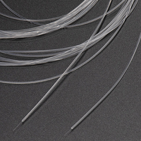 Câble optique transparent intérieur GJI/GJH FTTH, câble à fibre optique invisible G657A2/G657B3 0,9 mm avec gaine de protection serrée en nylon/TPU/PVC