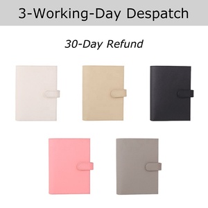 Yihe Meilleure Vente 8 Couleur <span class=keywords><strong>Litchi</strong></span> Cuir 30MM 6 Anneau A6 Budget Cash Binder Portefeuille Avec Cash Farce Enveloppes Disponibles - Product Image 3