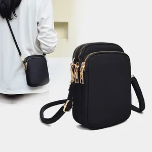 Neuzugang reine Farbe Damenhandtasche Leder Crossbody-Tasche PU-Schultertasche Handtasche für Damen