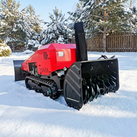 Robot souffleuse à neige autonome sur chenilles HD, électrique à batterie, télécommandé, pour usage en génie civil