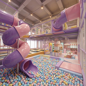 Circuito de Obstáculos <span class=keywords><strong>para</strong></span> Interiores, Diseño Personalizado de Fábrica, Fabricación e Instalación <span class=keywords><strong>para</strong></span> Gimnasio Ninja, Circuito de Cuerdas, Castillo Inflable - Product Image 2