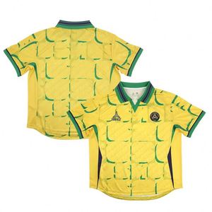 Custom Oversize Boxy Football <b>T</b>-<b>shirts</b> for Men Sublimation Breathable <b>Polyester</b> Streetwear Polo Collar Retro Soccer Jersey - Product Image 1