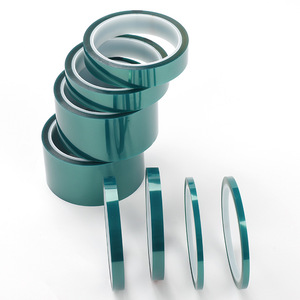 Nhiệt độ cao chống axit màu xanh lá cây cách nhiệt băng Silicone công nghiệp không còn lại keo mạ điện phun sơn mặt nạ - Product Image 2