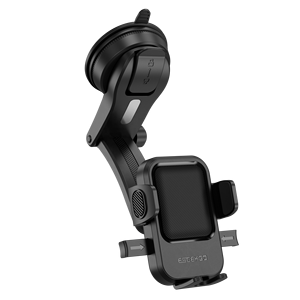 ESEEKGO CH-14 ABS 2-en-1 Support de téléphone de voiture à ventouse agrandie, stable, rotatif à 360 degrés, support à clip unique, compatible avec les téléphones de 4,7 à 7 pouces - Product Image 1