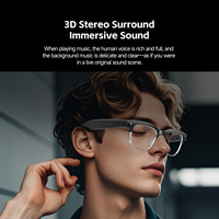 Lunettes avec caméra 8MP, traduction en temps réel, assistant vocal IA, haut-parleurs open-ear, appels, résistance à l'eau IP66