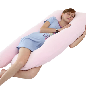 Buen vendedor <span class=keywords><strong>en</strong></span> forma de U almohada de <span class=keywords><strong>embarazo</strong></span> maternidad embarazada necesario 100% algodón orgánico seguridad y comodidad - Product Image 3