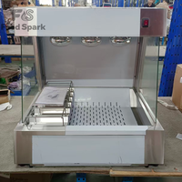 Armoire chauffante commerciale en acier inoxydable pour frites avec rangement et lampe chauffante, idéale pour les restaurants de restauration rapide