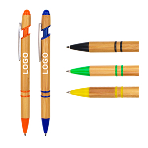 Custom Logo Printed Laser Recycled Bamboo Ballpoint <b>Pen</b> Promotional Stick Manufacturer for Stationery Gift - Product Image 5