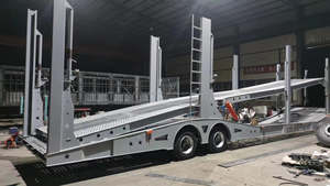 Meilleure vente pas cher Remorques de <span class=keywords><strong>transport</strong></span> de voitures Semi-<span class=keywords><strong>remorque</strong></span> 3 essieux Petite <span class=keywords><strong>remorque</strong></span> de <span class=keywords><strong>transport</strong></span> de voitures à vendre - Product Image 5