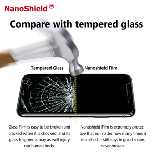 Hammer Miếng Bảo Vệ Màn Hình Chống Sốc Cho <span class=keywords><strong>iPhone</strong></span> <span class=keywords><strong>X</strong></span> Tốt Hơn Kính Cường Lực Miếng Dán Màn Hình Chống Nổ Nano - Product Image 4