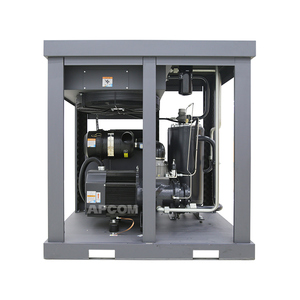 Compresseur d'air rotatif à vis APCOM 11KW 15HP jaune, compresseur industriel à aimant permanent VSD à économie d'énergie, à vendre - Product Image 4