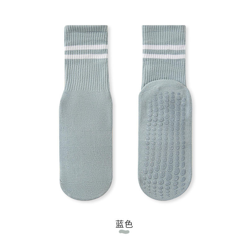 parallel bar yoga socks-blue