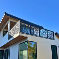 Paravents décoratifs extérieurs personnalisés EKOO en aluminium, écrans métalliques découpés au laser en acier pour balcon, garde-corps découpé au laser