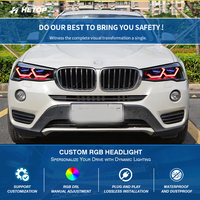 Phares HETOP F25 F26 X3 X4 2013-2017, mise à niveau personnalisée spéciale, triple couleur, lampe avant unique, LED DRL, plug and play pour BMW