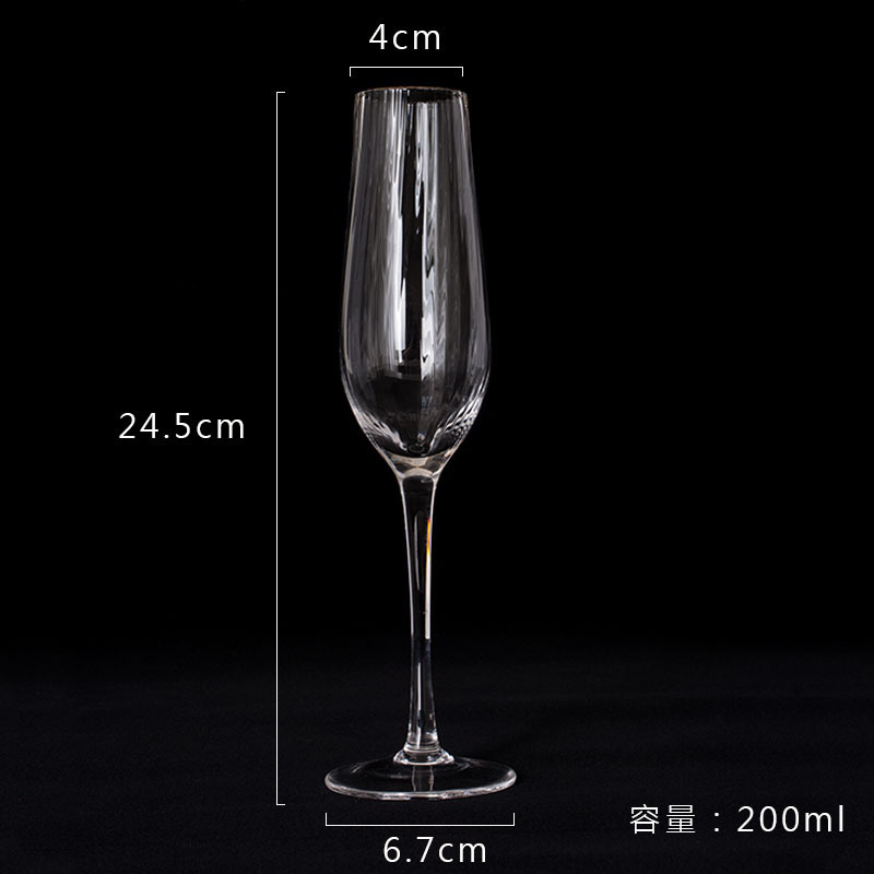 Bicchiere da champagne (200 ml) trasparente